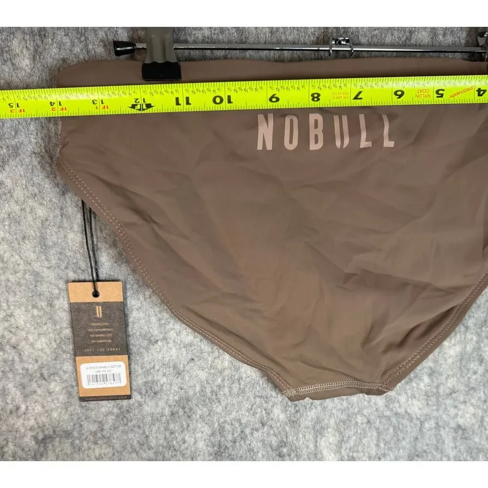 NEW NO BULL Womens Brown Swimsuit Bottom Medium